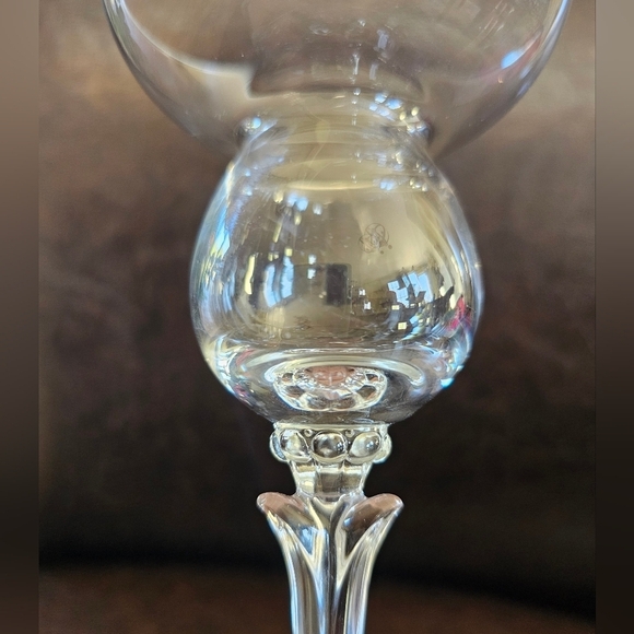 Florida‎ by Schott-Zwiesel 7" Single Light Candlestick Blown Glass Vintage - Picture 8 of 9